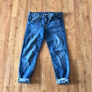 Merona Boyfriend High Waisted Cropped Jeans